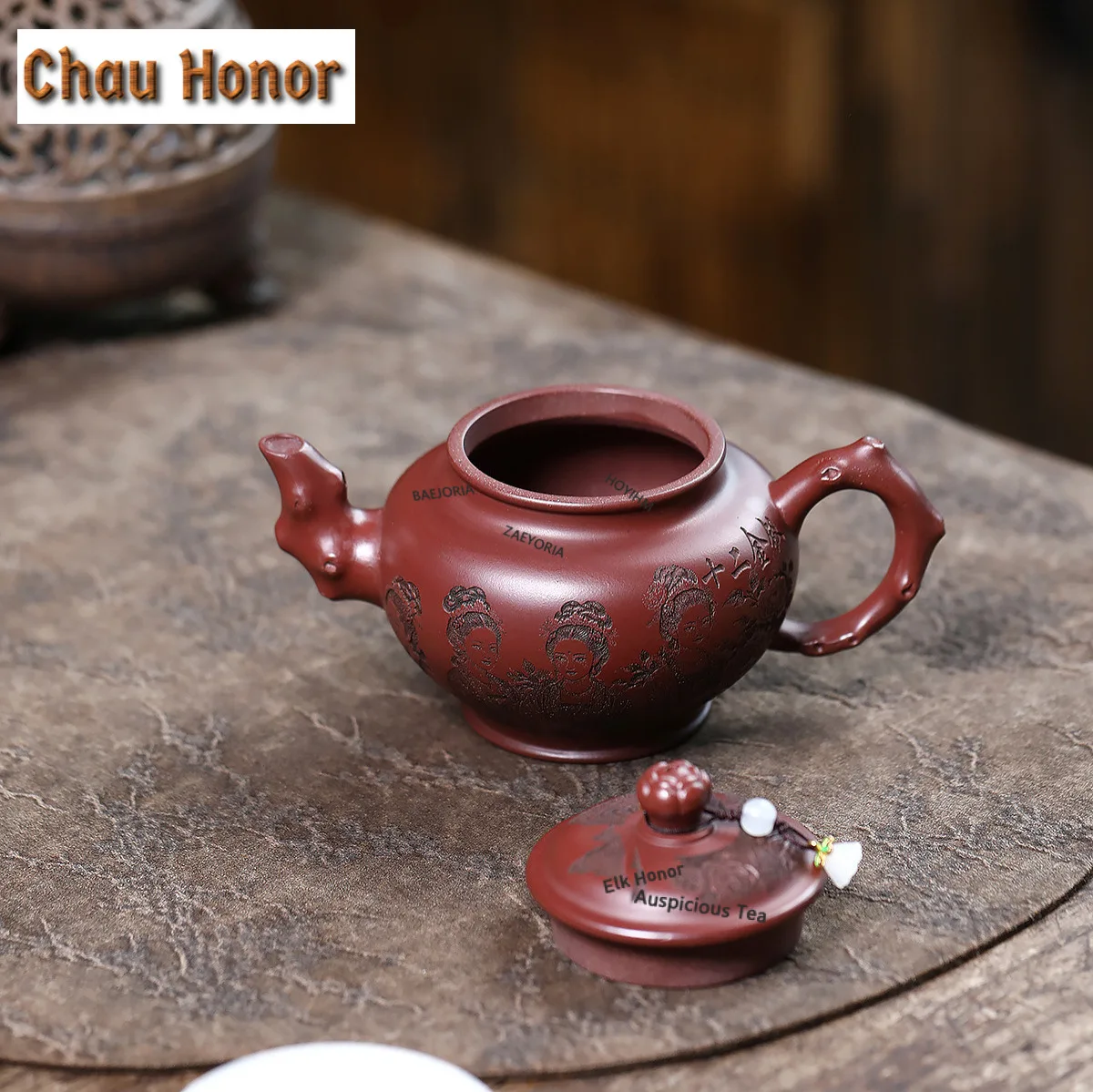310ml Yixing Purple Clay Teapots Handmade Bao Chun Pot Raw Ore  Dragon Blood Sand Mud Kettle Chinese Zisha Tea Set Supplies Gift