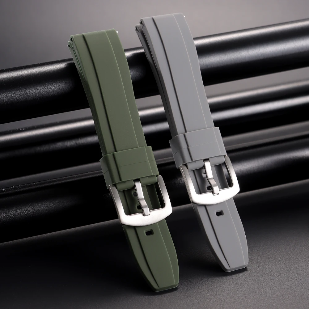 20mm 22mm Universelles wasserdichtes Gummiband für Rolex für Armani für Omega Armband Sport Silikon Uhrenarmband für Seiko Armband – Detail 9