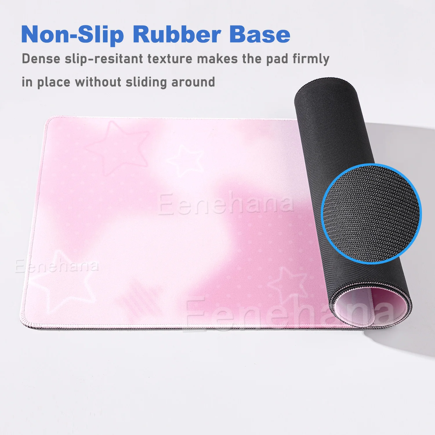 Nowa Podkładka Pod Mysz Bule Pink Star Duża Podkładka Pod Klawiaturę Gamingową PC Rozszerzona XXL 40X90CM Akcesoria Kawaii Prosty Styl Uroczy Wystrój Biurka — zdjęcie produktu 5