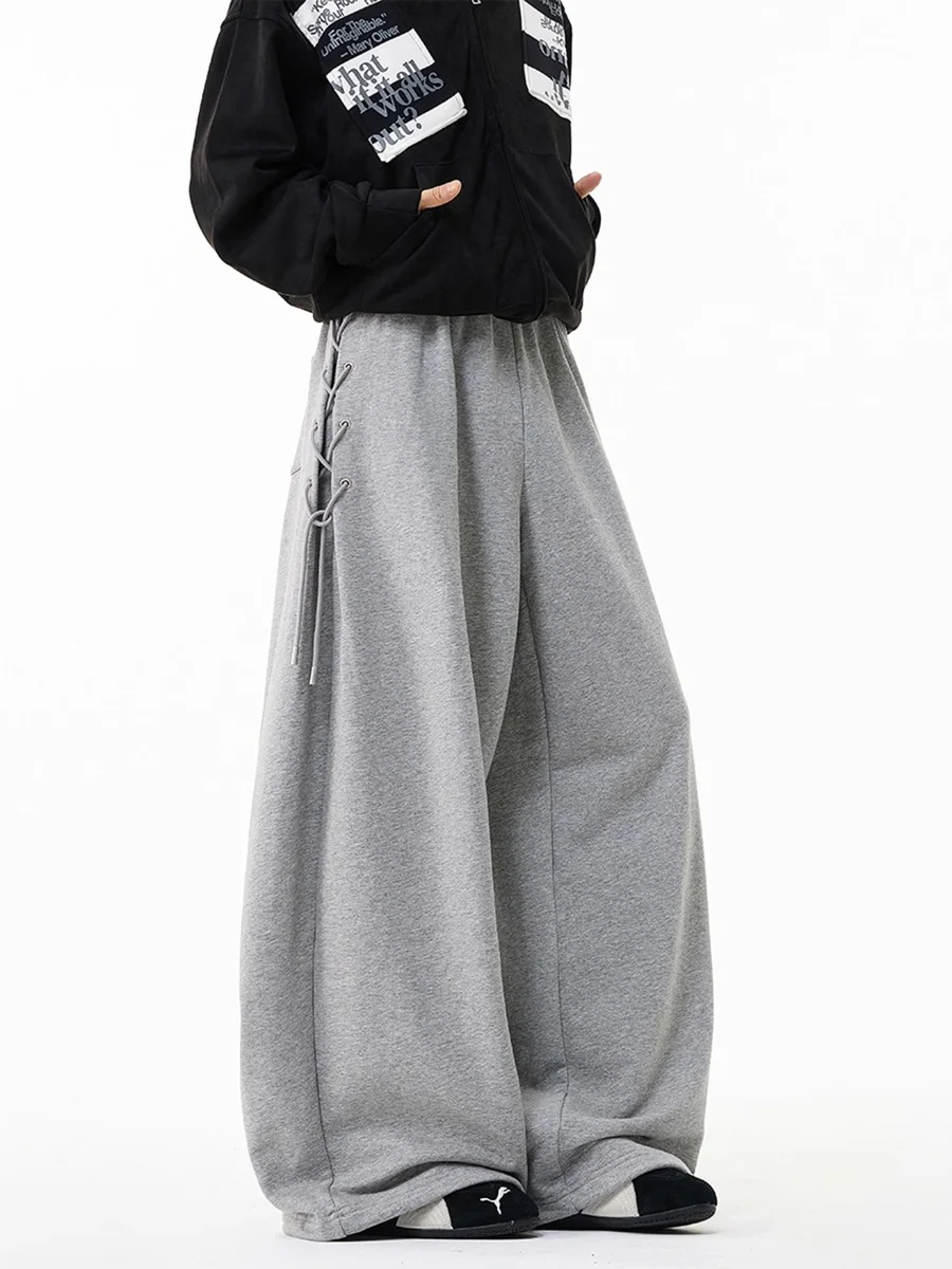 

American Sle Vintage Pleated Waist Casual Pants Loose Drapey Loose Women's Men's Autumn New Sle Casual Pants Large Size L...