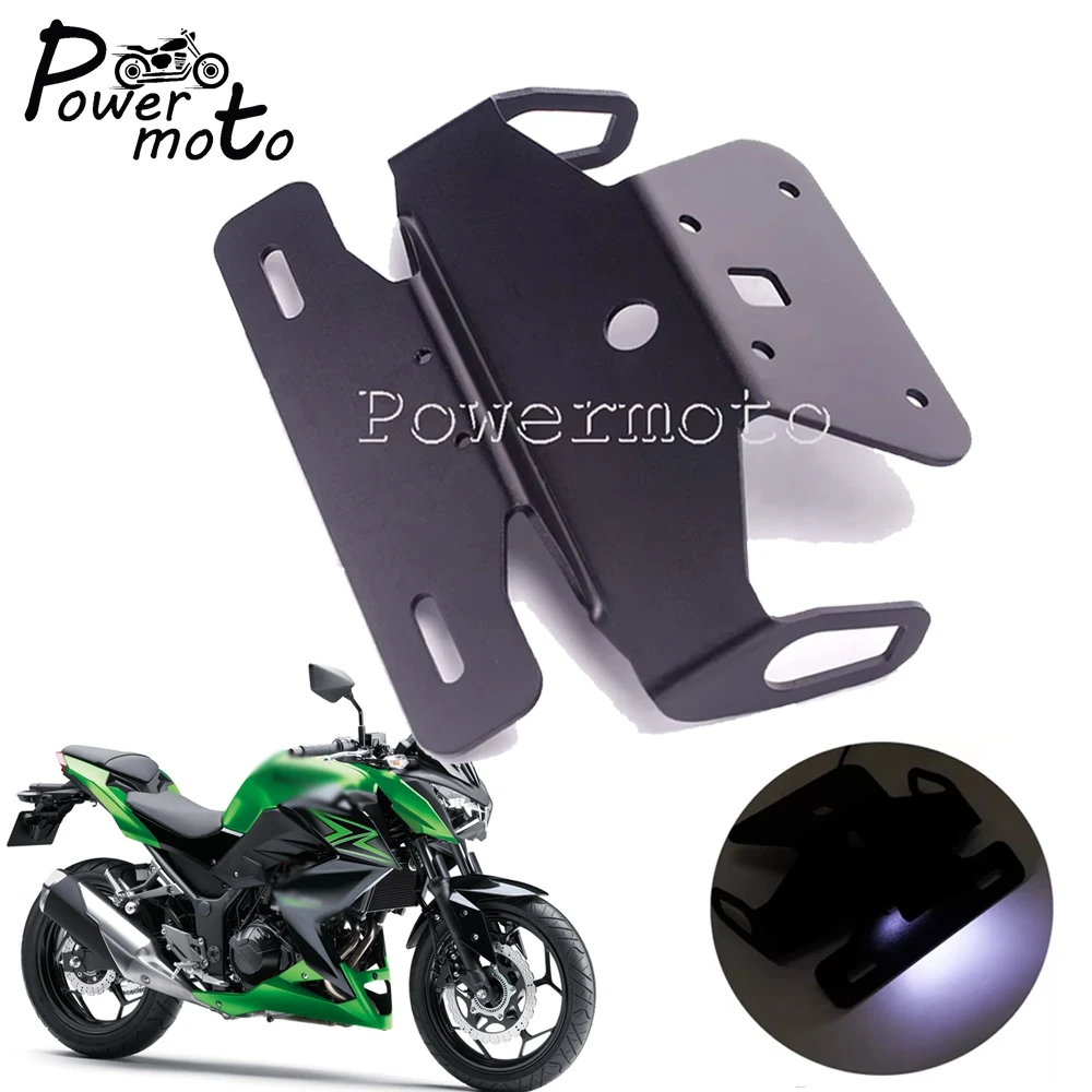 Eliminador de guardabarros para motocicleta, soporte para matrícula, soporte de registro para Kawasaki NINJA Ninja Z 250 300 2013-2017