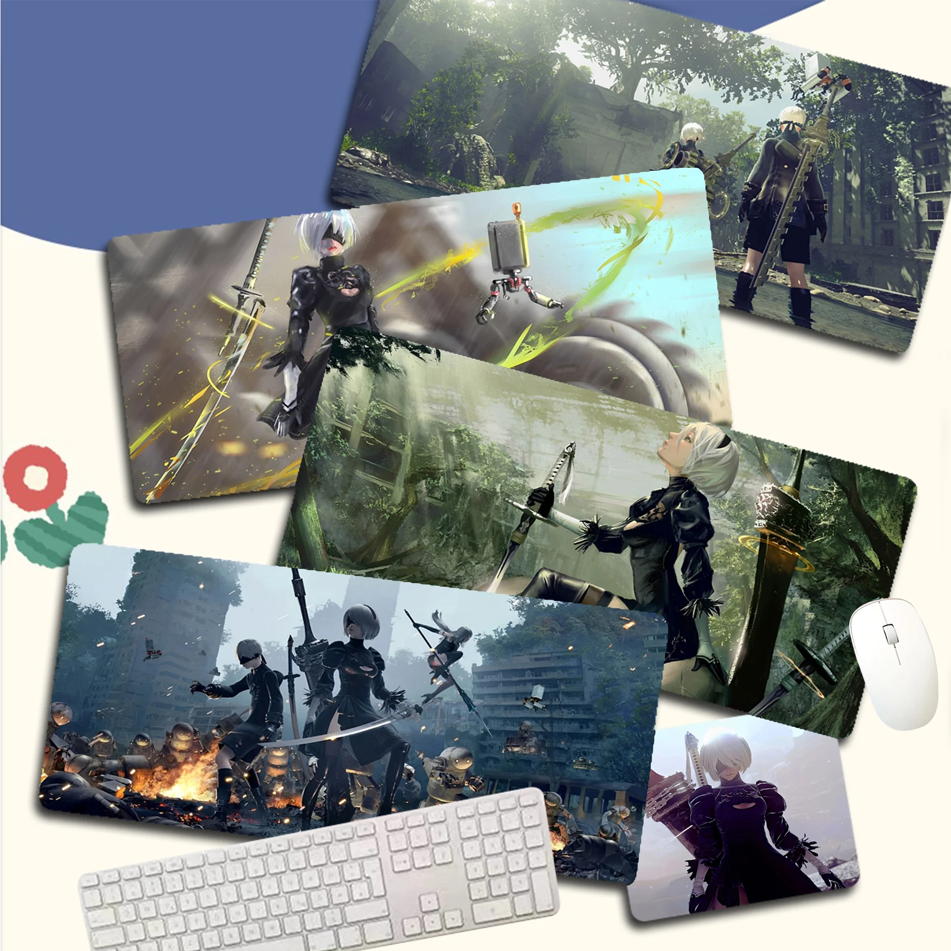 Резиновый коврик для мыши, для игровой клавиатуры или клавиатуры