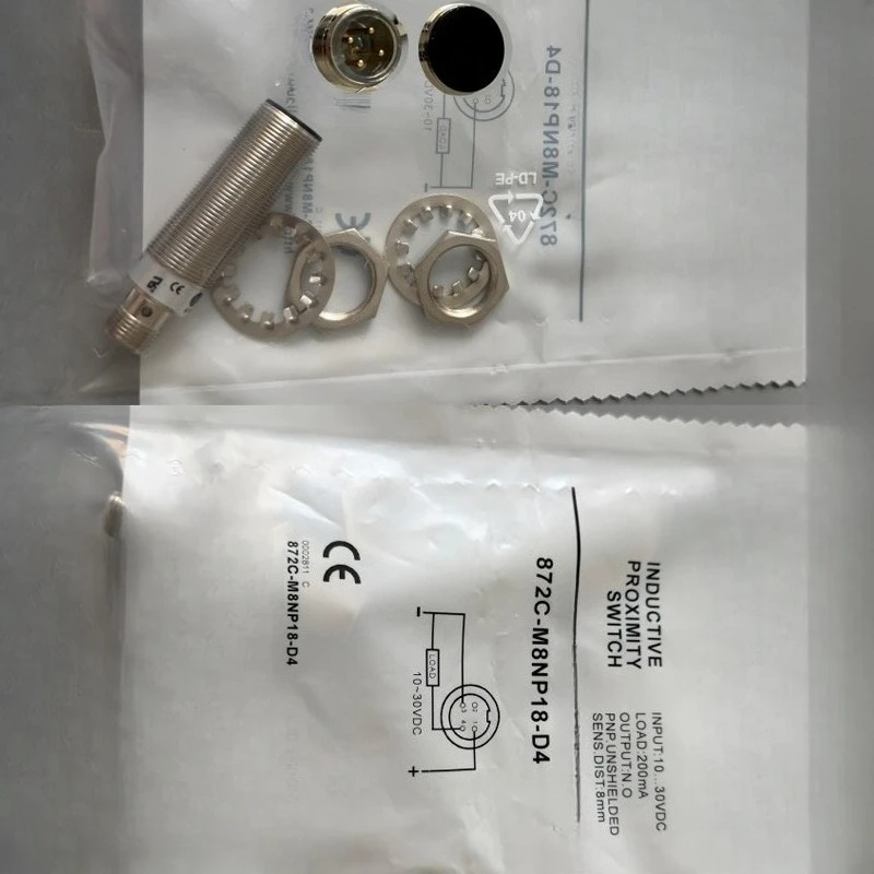 Inductive Proximity Sensor Switch For Allen Bradley 872CM8NP18D4 872C-M8NP18-D4