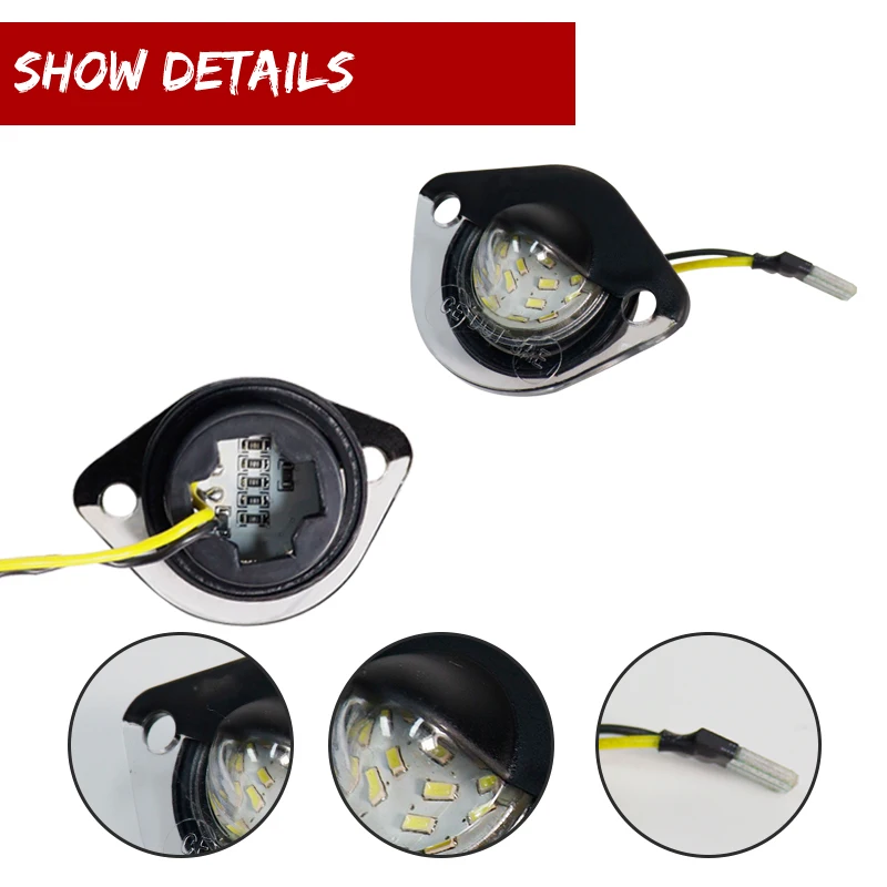 Super Bright Xenon White LED T10 w5w Car License Number Plate Lights For 1994-2004 Ford Mustang GT Error Free Canbus