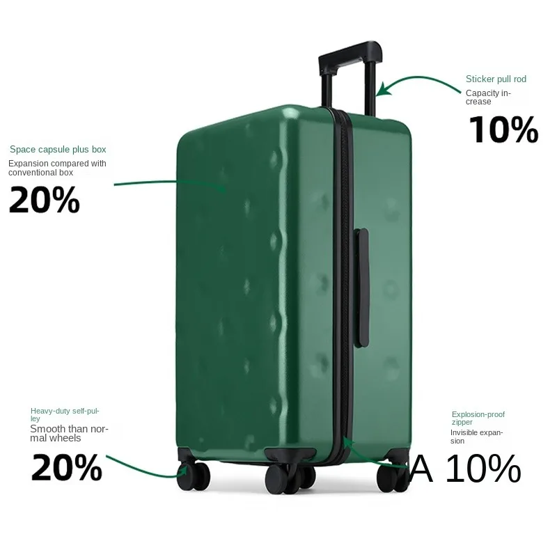 حقيبة أمتعة ذات سعة كبيرة للنساء والرجال مقاس 20 بوصة حقيبة بمقصورة بعجلات مقاس 28 بوصة حقيبة سفر بقفل مجمع مع حامل أكواب #3