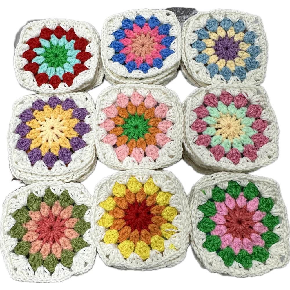 Two Girls 30pcs/lot Handmade Original 10cm Trade Hand Crochet Doilies Pad Handmade Cup Mat Photo Props Placemat Decorative Mat