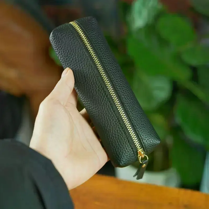 حقيبة النظارات الجلدية الناعمة المحمولة مخزن للمكياج حقيبة المحافظ حقيبة أدوات مكتبية السفر سستة حقيبة مستحضرات التجميل نظارات الشمس