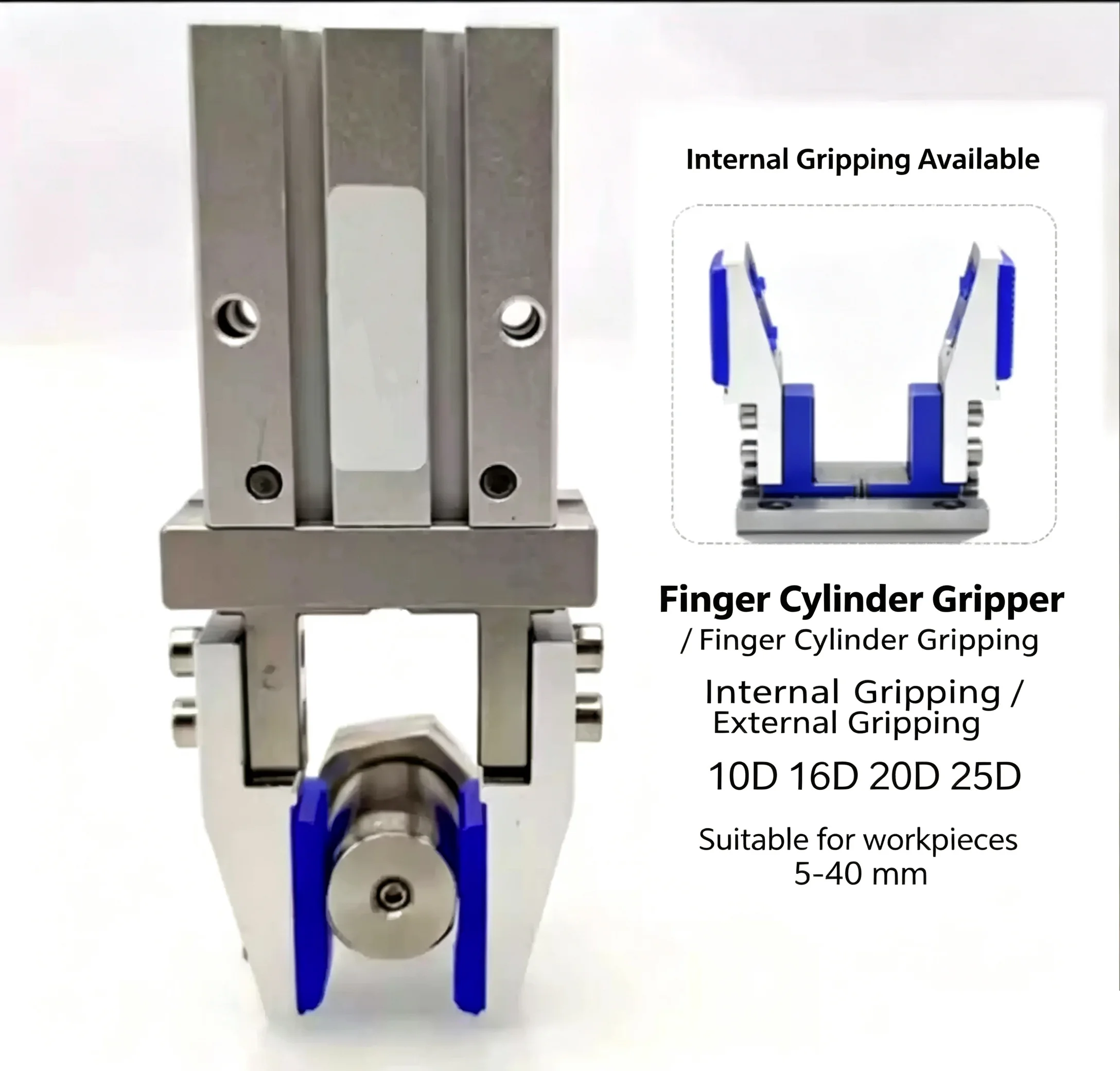 Pneumatic Finger Cylinder Parallel Gripper Original MHZ2 MHZL2 10/16/20/25D Bracket Widened Inner Support Bracket Fixture Chuck