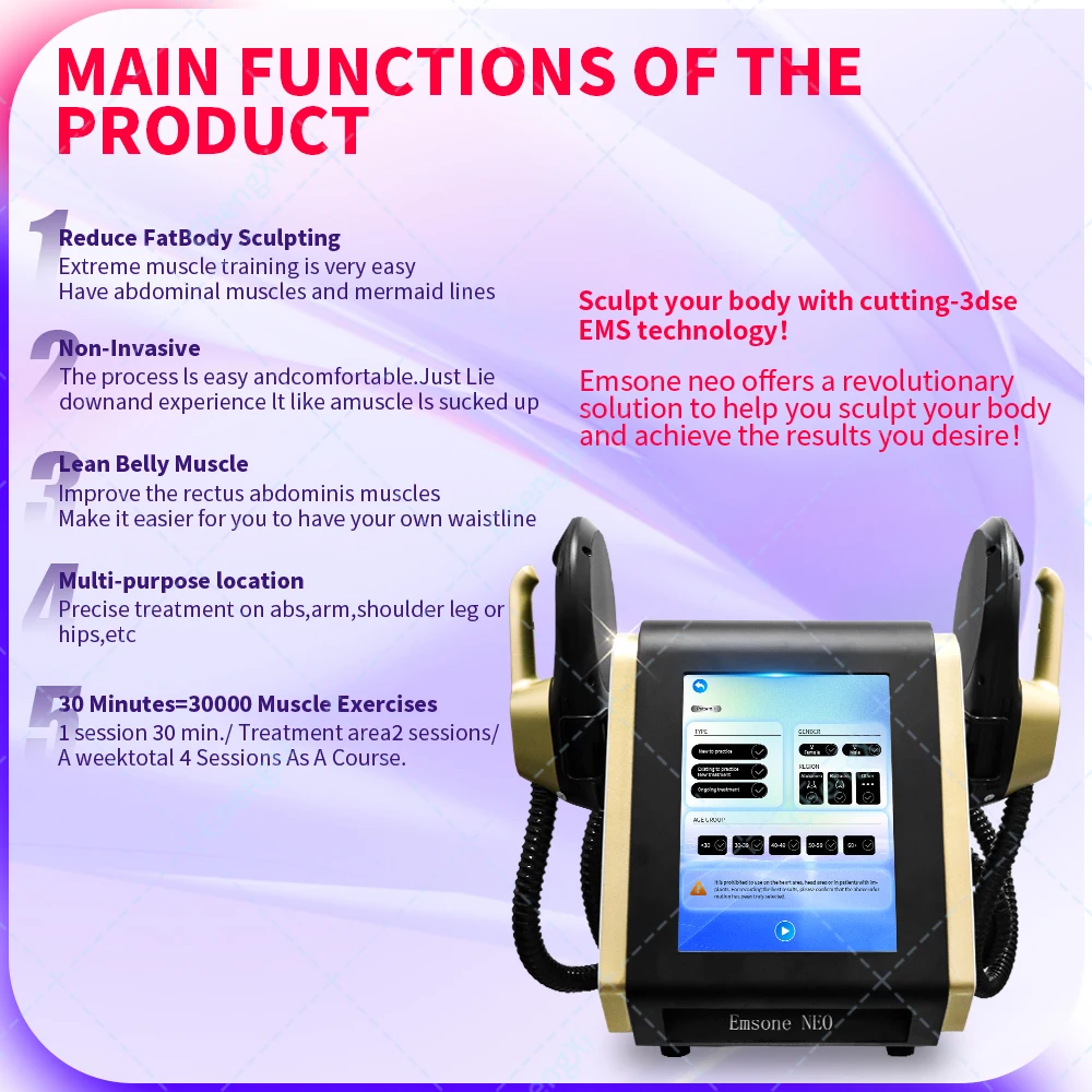 

Портативный стимулятор мышц Ems для формирования тела, новая машина для моделирования тела Ems Ems NEO, потеря веса и наращивание мышц