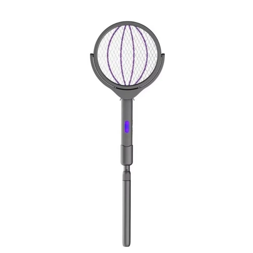 4 in 1 Rotating Mosquito Killer Rotating Head Retractable Electric Mosquito Swatter USB Rechargeable Mosquito Trap Lamp
