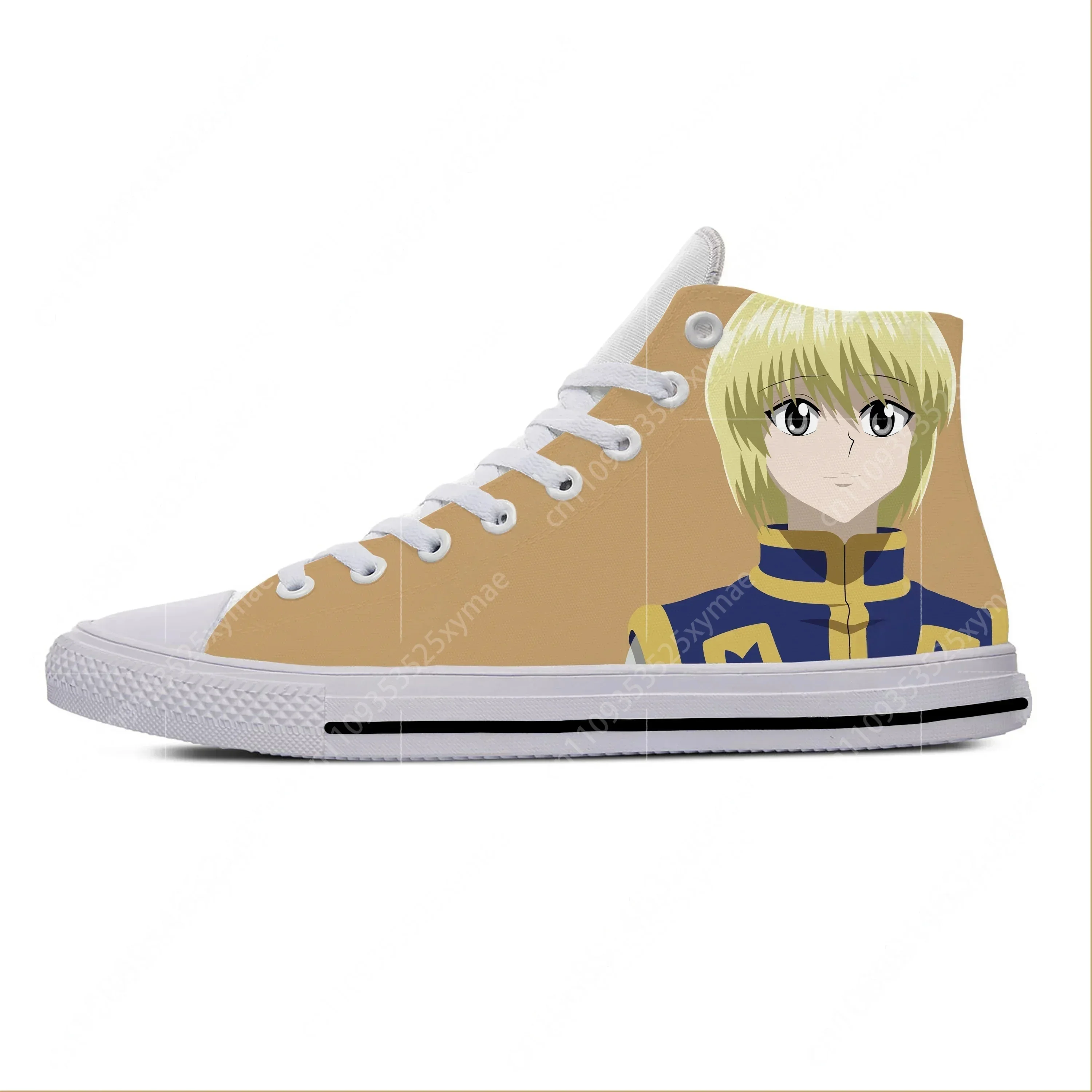 Summer Japanese Anime Manga Kurapika Hunter X Hunter Casual Shoes High Top Lightweight Board Shoes Breathable Men Women Sneakers