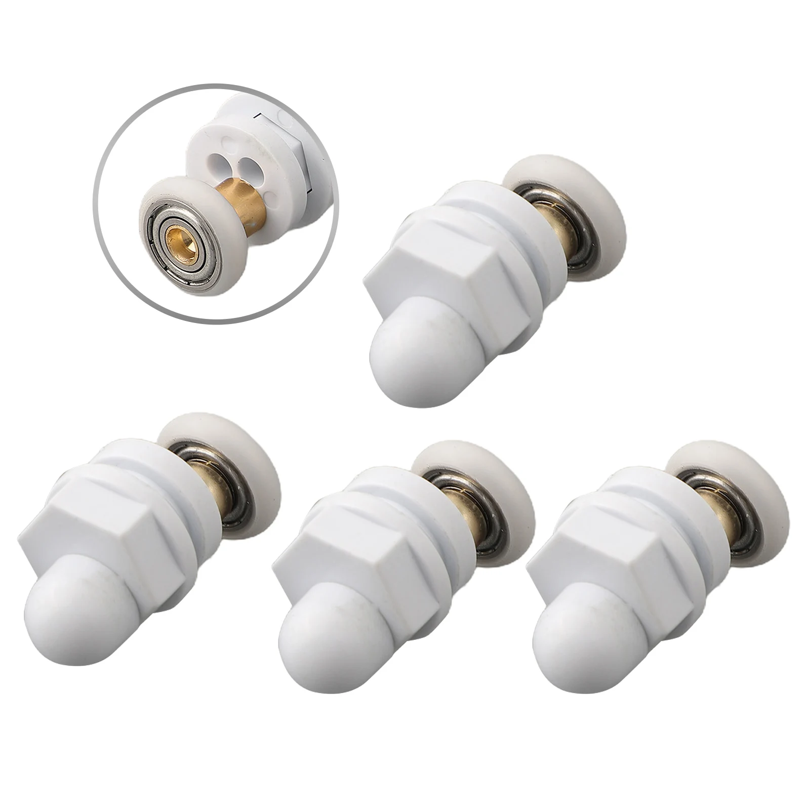 

4pcs Shower Door Rollers/Runners/Wheels 19, 23, 25 , 27 Or 29mm Wheel Diameter Old Pulley Arc Bathroom Glass Track Wheel