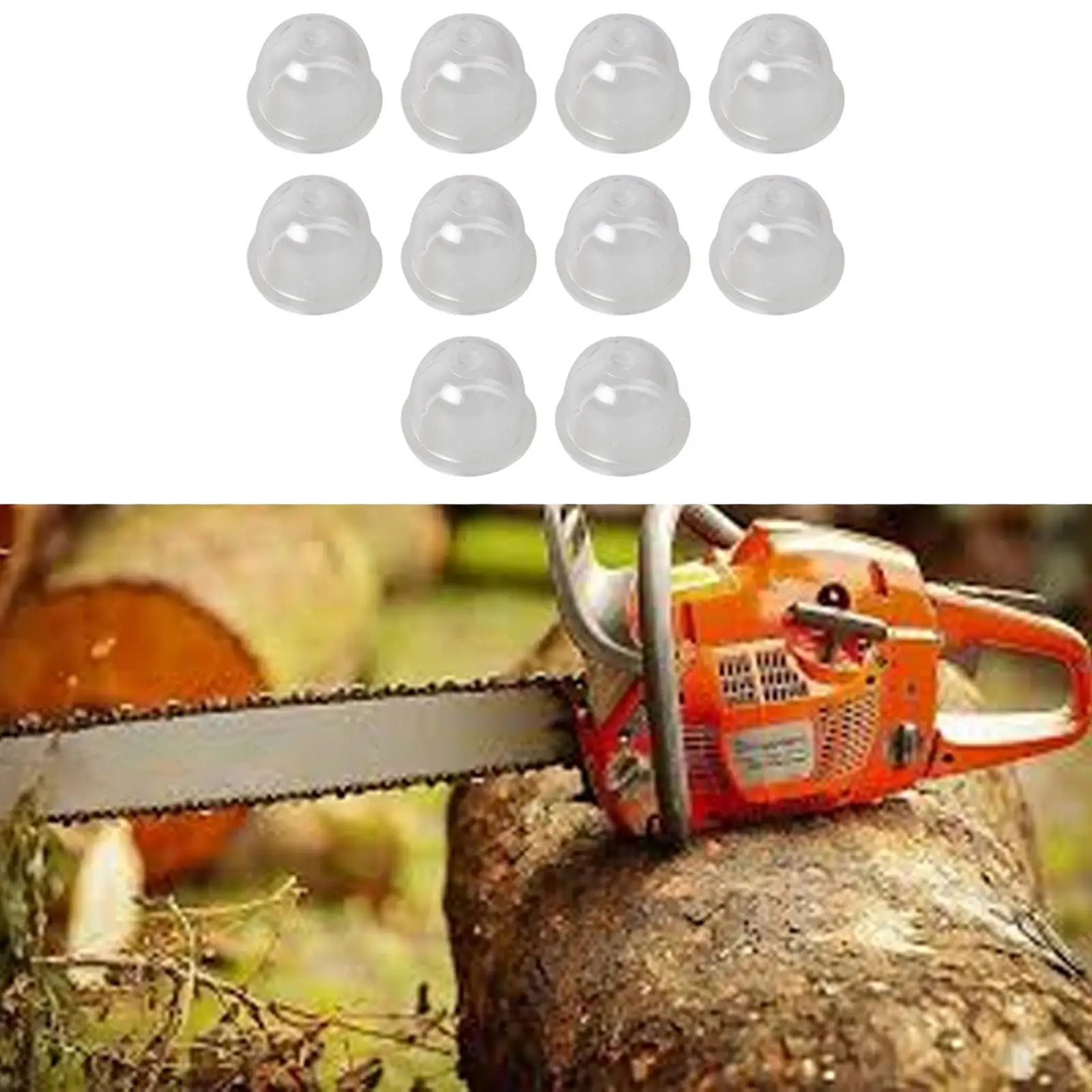 10 Pieces Chainsaws Carburetor Primer Bulb for Patio Hedge Trimmer Outdoor
