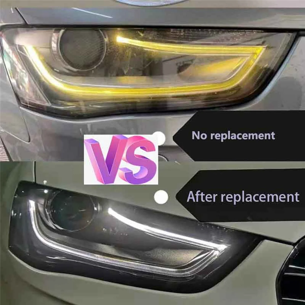 

For Audi A4L B8 2013-2015 Car DRL Guide Plate Daytime Running Light Tube Car Daytime Running Light Strip