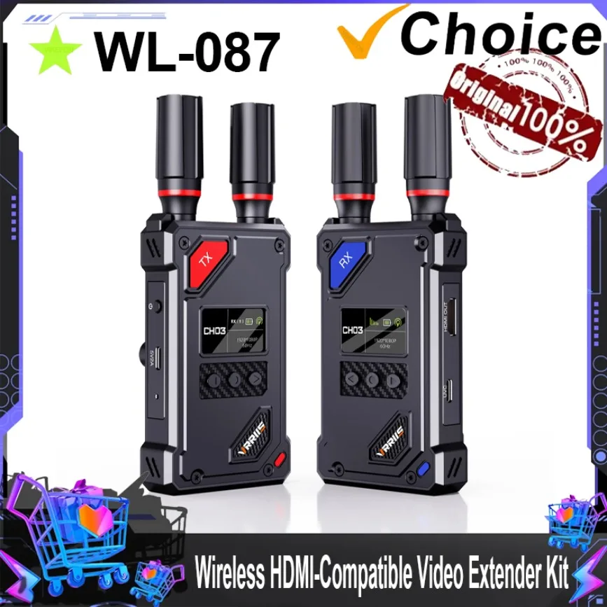 

Комплект беспроводного видеоудлинителя HDMI-совместимый передатчик-приемник для домашних игровых камер с поддержкой аккумуляторов серии NP-F