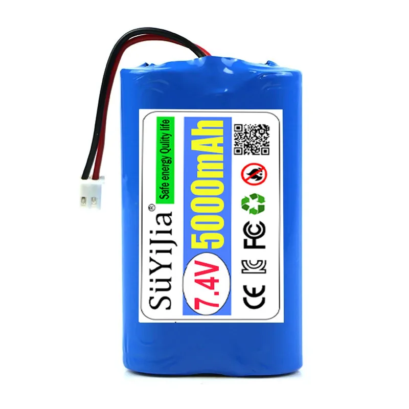 2S1P High Rate 5C Power Cell 21700 Lithium Battery with Cable SM XH2.54 7.4V 5AH Shaving Machine Emergency Light Camping Light