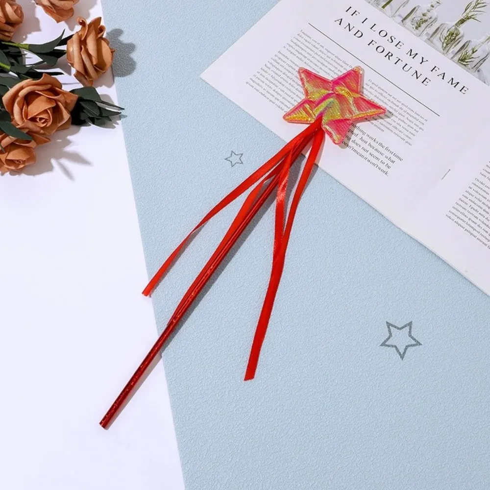 Feenprinzessin-Zauberstab mit Bändern, geeignet für Weihnachtsfeiern und Cosplay, vielseitiger dekorativer Stab für Veranstaltungen – Detail 7