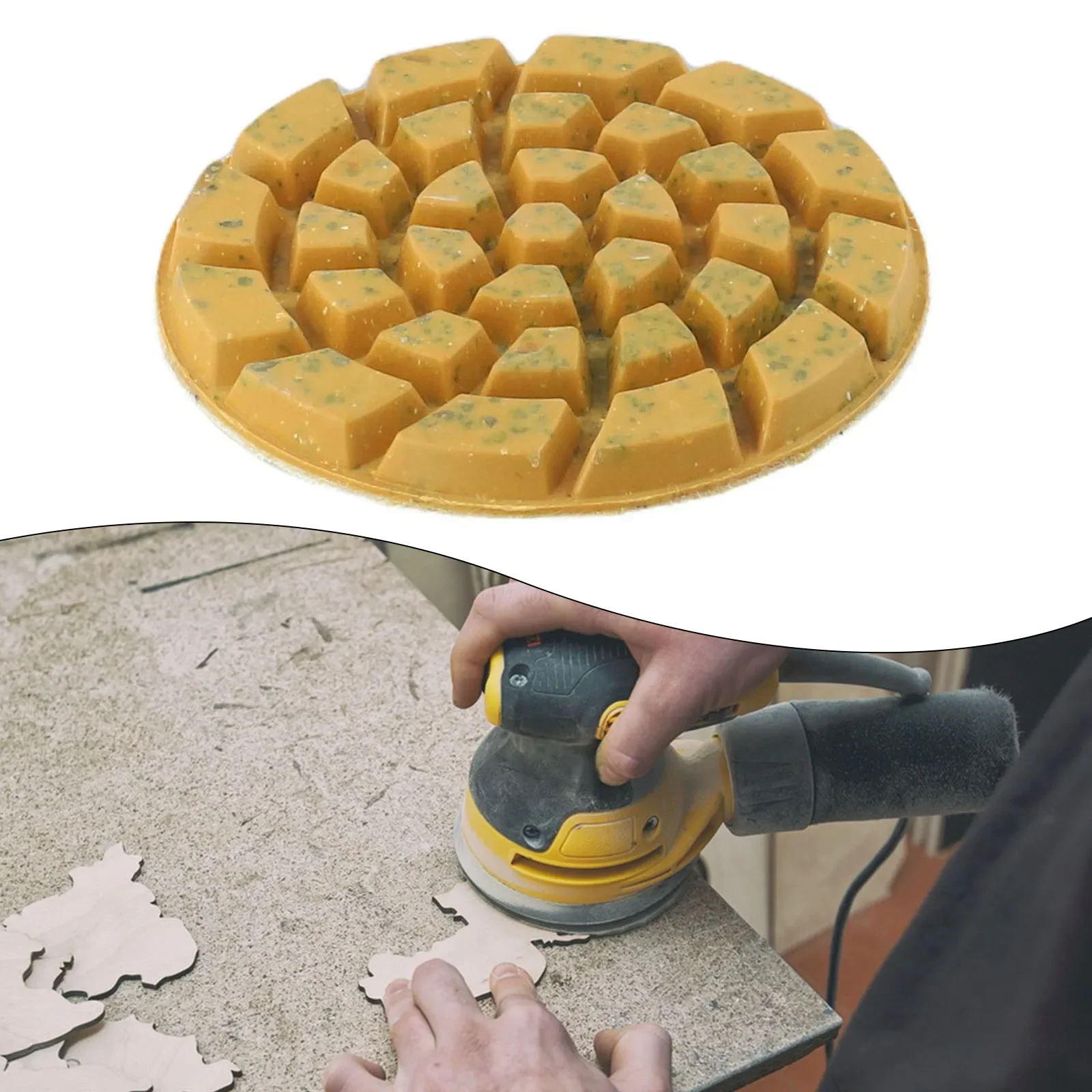 

4 Step Polishing Pads 4 Inch 100mm Diamond Floor Renew Pad For Granite Concrete Marble Glass Stone Sanding Brand New