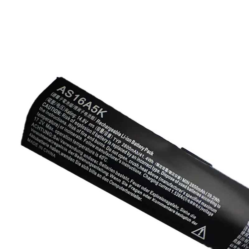 [NEW] AS16A5K 14.8V 2800mAh for Acer E5‑475G E5‑523G E5‑576G E5‑774G N16Q1 N16Q2 Notebook Li‑ion Laptop Battery