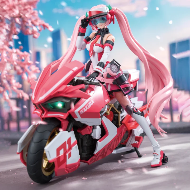 

In Stock SOSKILL Hatsune Miku Sakura Miku 1/12 16CM Assembly Model Mobile Suit Girl Anime Action Figure Toy Gift Collection