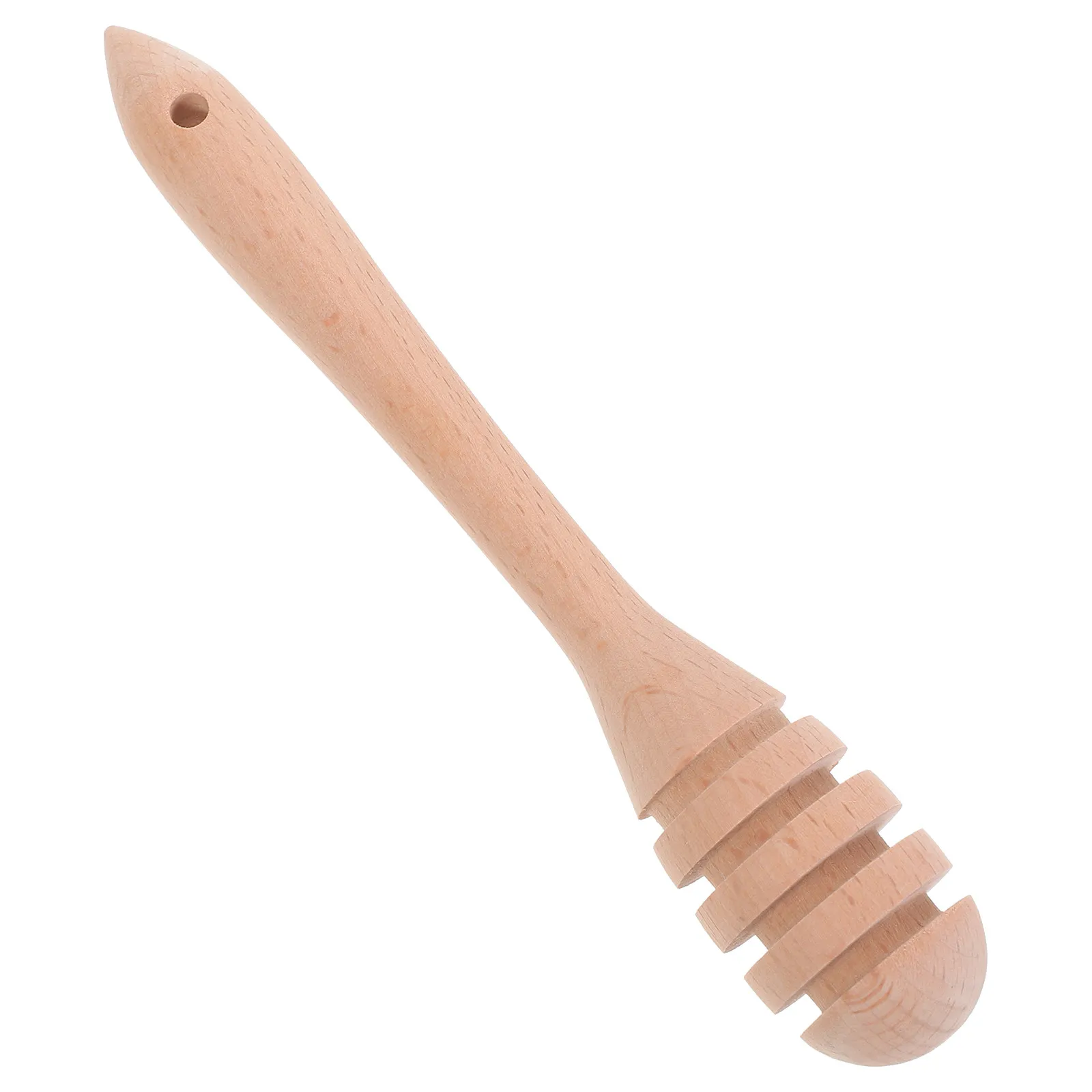 Wooden Honey Dipper Stick Natural Wood Mixing Drizzle Spoon for Honey Jars Syrup Jam Kitchen Tool