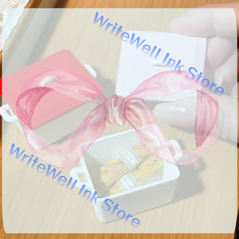 

1Pcs 1/12 Dollhouse Miniature Pancake Box Plate Model With Lid Kitchen Accessories For Doll House Decor Kids Toys Gift