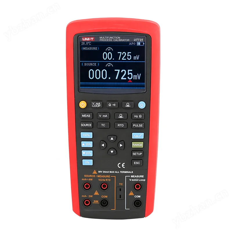 Original UNI-T UT725 Industrial Multi-function Process Calibrator Handheld Voltage Thermocouple Check