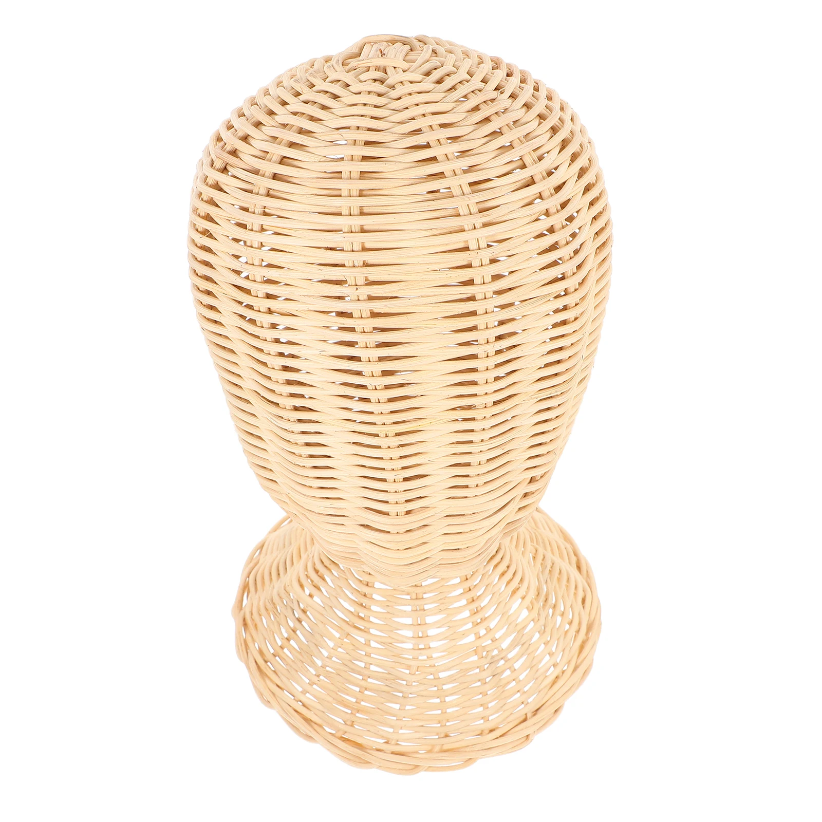 

Rattan Hat Display Stand Material Stable Base Ideal for Hats Helmets Wigs Jewelry Home Store Exhibition Cap Holder