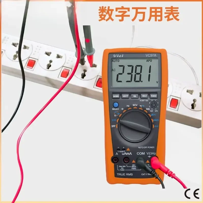 For VC97A Digital Multimeter High Precision Auto Range True RMS Electrical Tester for Electricians and Technicians Universal