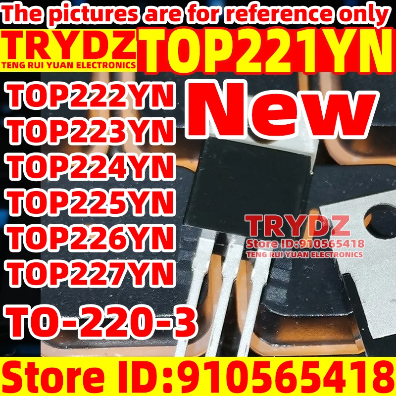 1pcs Original New TOP221YN TOP222YN TOP223YN TOP224YN TOP225YN TOP226YN TOP227YN TO-220-3 Power management chip IC