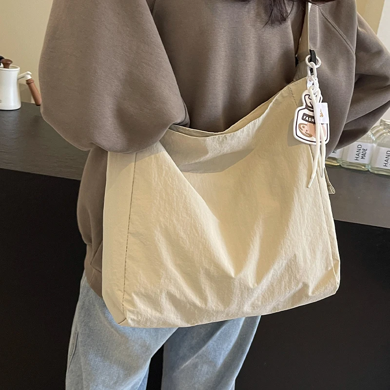 

Korean Ins Artistic Canvas Bag Women's 2025 Summer New Fashion Casual Tote Bag Niche Trendy Crossbody Bag