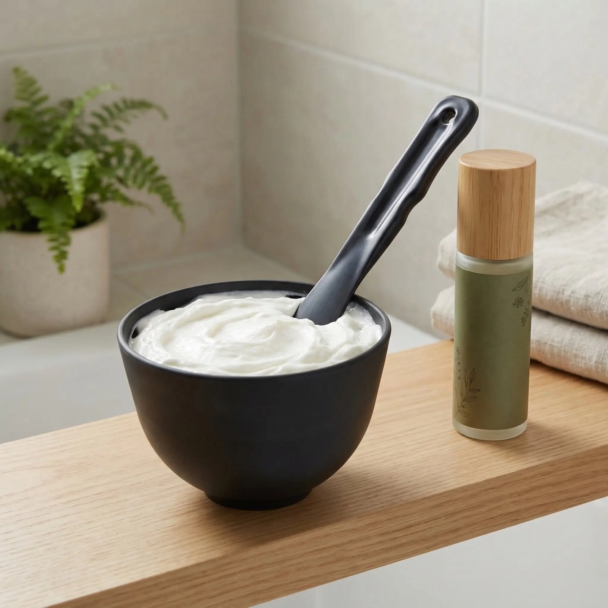 1Set Mud Mask Silicone Bowl Deep Bottom Facial Mixing Bowl Applicator Spatula DIY Tool Facial Bowls - view 2