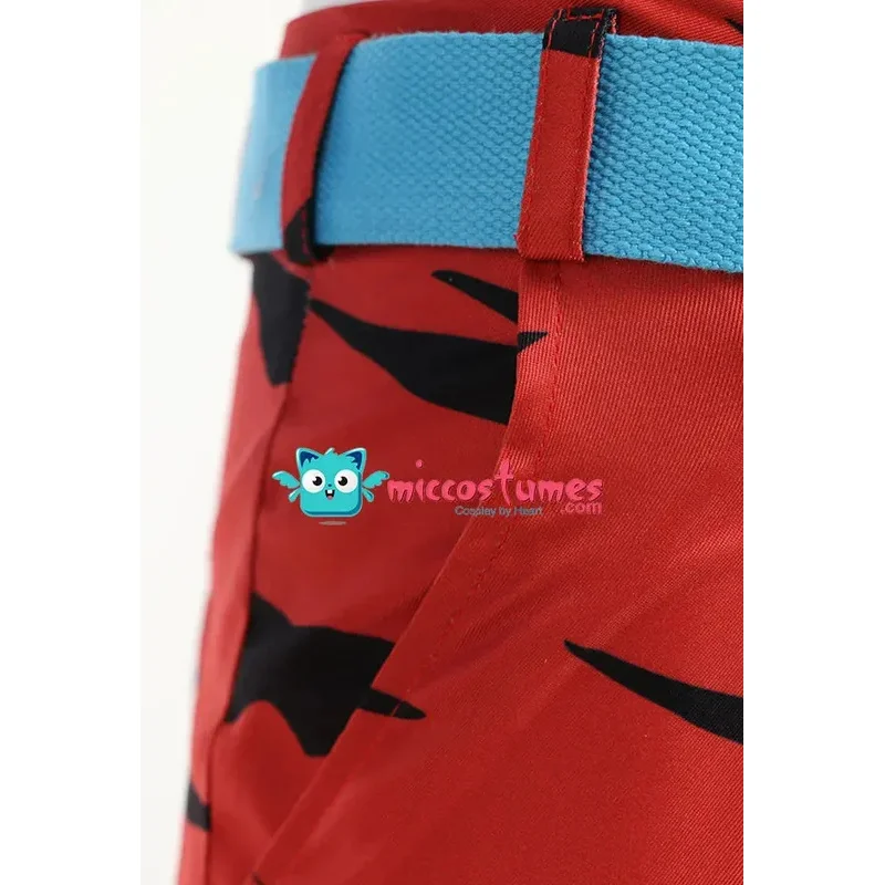 Miccostumes 유니섹스 Guido 코스프레 의상 스웨터 바지 모자와 벨트