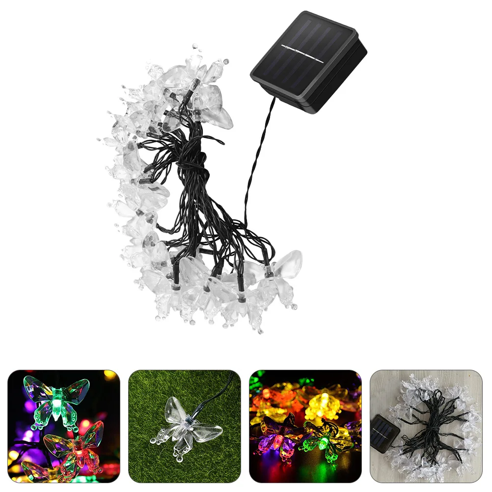 Solar String Light LED Decorative Lamp Reusable Eco Friendly Material Lightweight Garden Park Atmosphere Colorful Outdoor