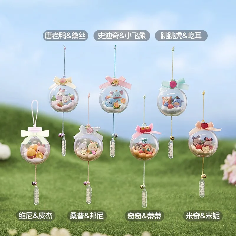 Disney Ufufy Flower Wind Chime Series Blind Box Tabletop Decoration Cute Doll Wind Chime Pendant Backpack Pendant Mysterious Box