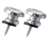 Musiclily Basic Mushroom Head Guitar Strap Buttons Locks End Pins (Set of 2)