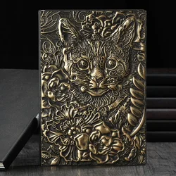 A5 Cat Star Hardcover Retro Notepad studente apprendimento Record quaderno in similpelle cancelleria per ufficio aziendale