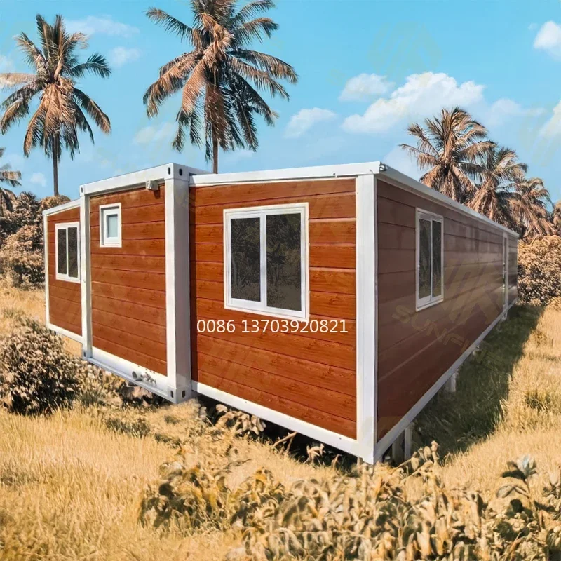 Portable Homes 2 Bedroom Container House 32m2 Modular Wooden House Tiny Home Prefabric House Steel Fold Up Building