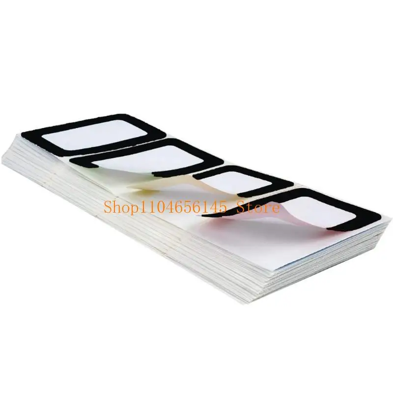 5ASD 300PCS أسود الحدود الحدود الملصقات اللاصقة الملصقات ملصقات 3.5x2.25 بوصة لرياض الأطفال ورياضة الرعاية النهارية ومدرسة