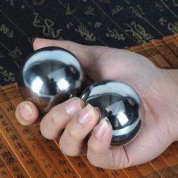 304 Stainless Steel Bending Balls Set, Exercício da mão, Stress Relief Therapy, Massageador Balls, em 3,3 cm e 3,8 cm Tamanhos