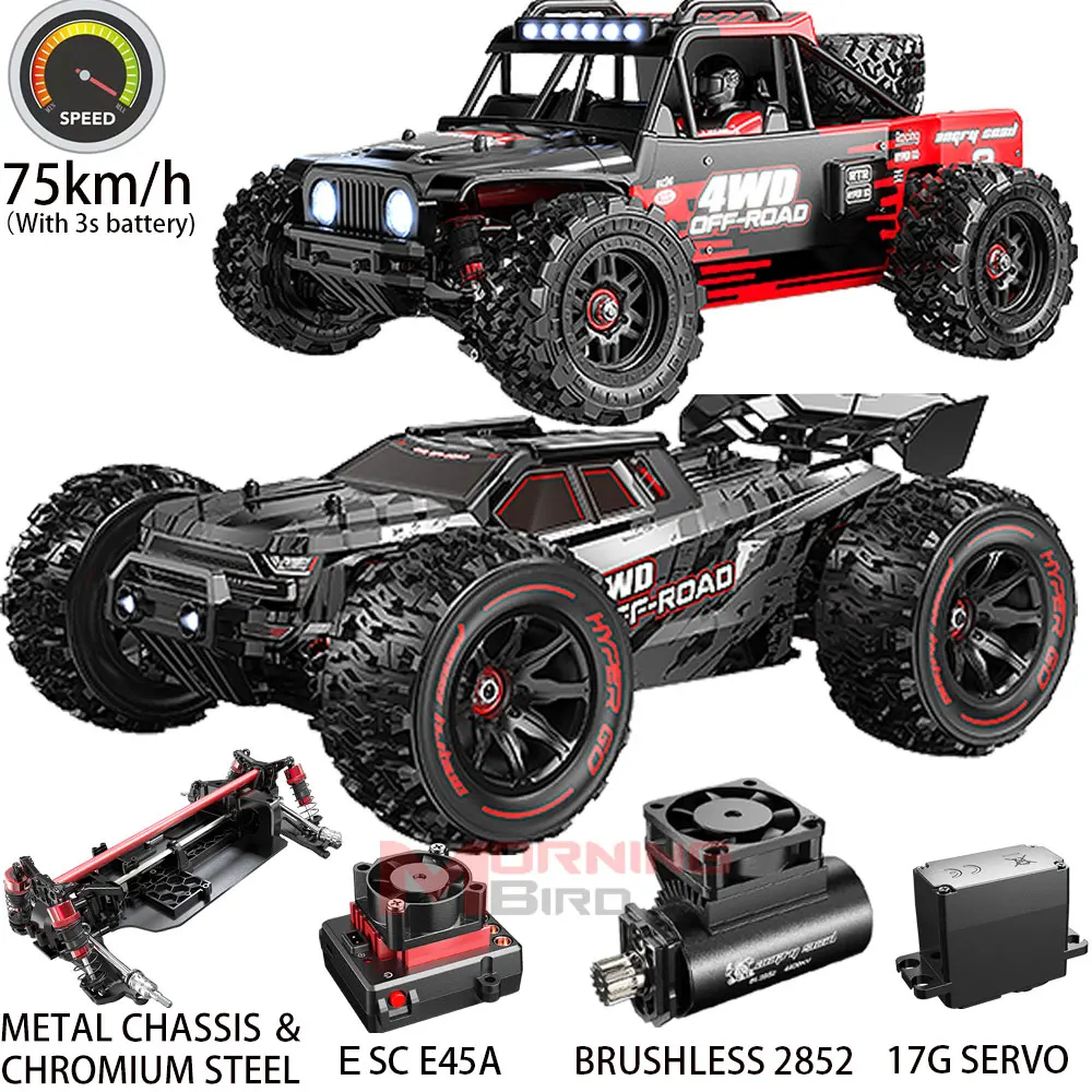 

MJX Hyper Go High Speed RC Car 14209 14210 Brushless 1/14 2.4G Remote Control 4WD Off-road Racing Electric Truck