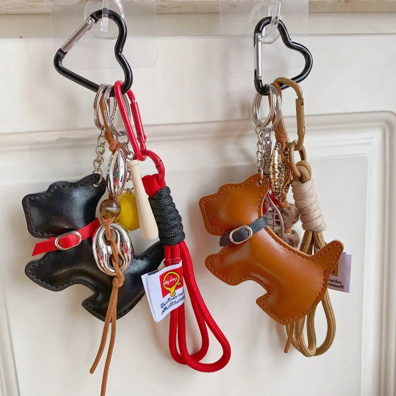 

Cute Pu Leather Pony Bag Pendant Creative Handmade Cartoon Animal Car Key Pendant New Fashion Keychain Pendant For Girls Gift
