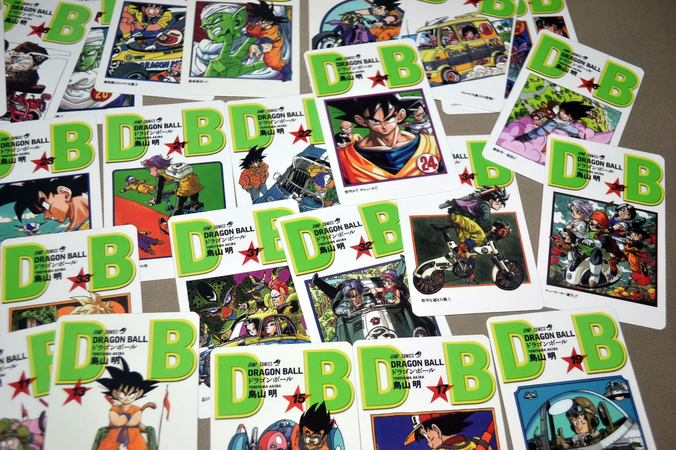 Animation peripheral Dragon Ball collectible card comic cover card Goku complete set of 42 large collection iron box small card