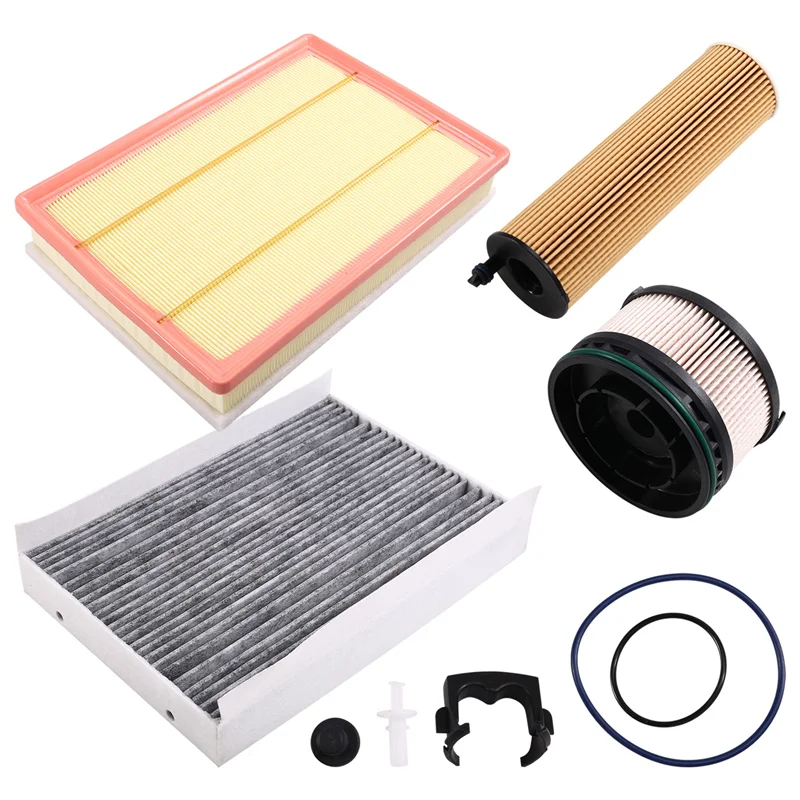 

X39A-4PCS Воздушный фильтр и карбиновый фильтр Масляный топливный фильтр A9075283500 + A9108301100 + A6540920100 + A6541801100 для Benz SPRINTER