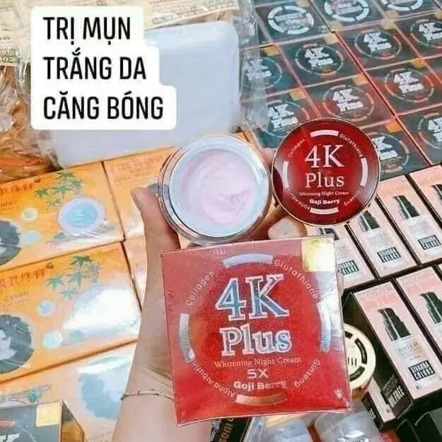 Thai Acne Face Cream 4K Plus 20g, Treats Pimples & Nourishes Skin, for Clear & Glowing Complexion