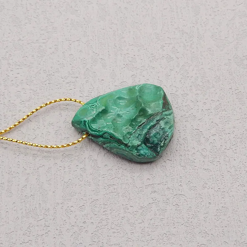 Natural Stone Malachite Freedom Shape Pendant Beads For Jewelry Making DIY Charms Pendants Necklace Accessories