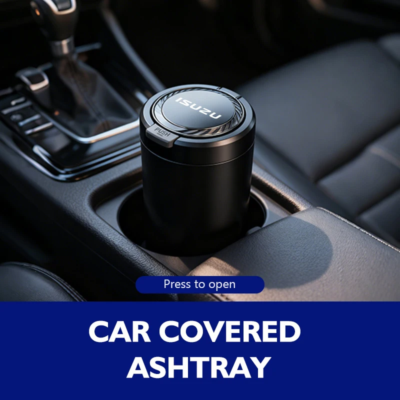Car Portable Ashtray Garbag Can Multi-function Trash Bin For Isuzu D-MAX D MAX Dmax I II WFR VAN 4X4 WFR VAN NFR ATV ASCENDER - view 4