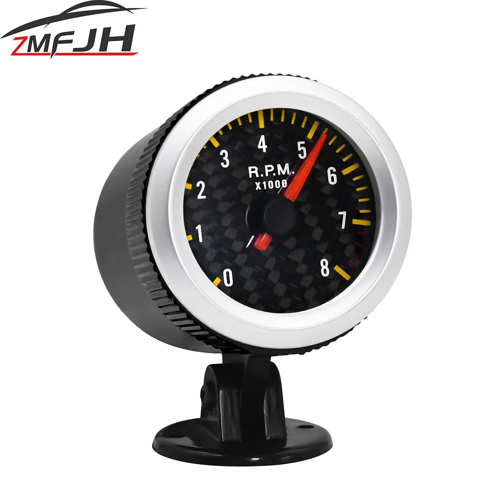 

2" 52mm Auto Car Tachometer Gauge 0-8000 RPM Gauge with Red Background Light For Gasoline Car 12V RPM Gauge Car Accessories