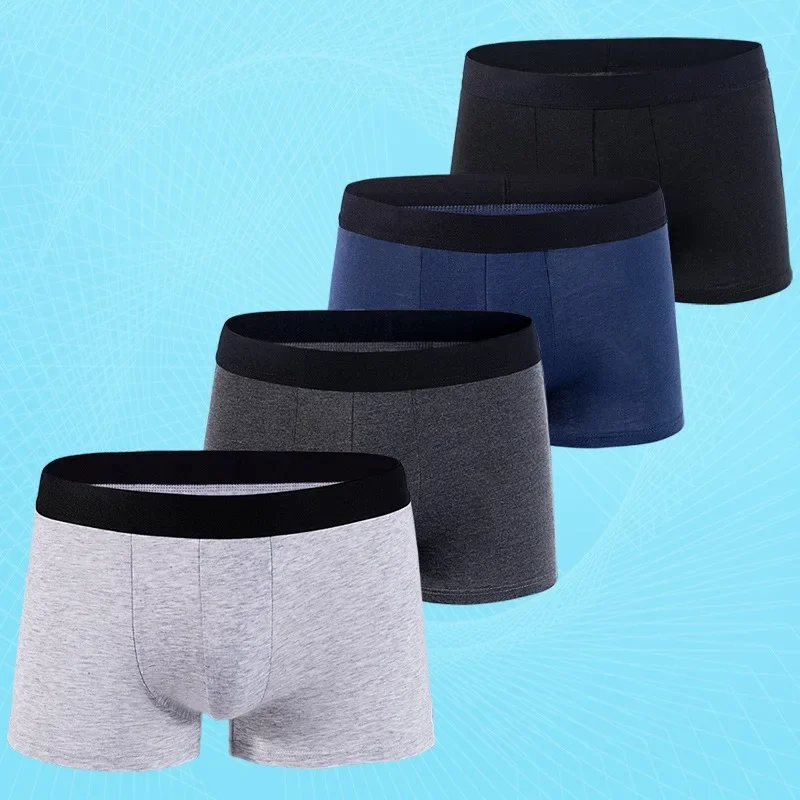 Cotton Men Boxer Briefs Sexy U Convex Pouch Panties Male Mid Rise Elastic Underwear Hot Boys Underpant Breathable Shorts Briefs