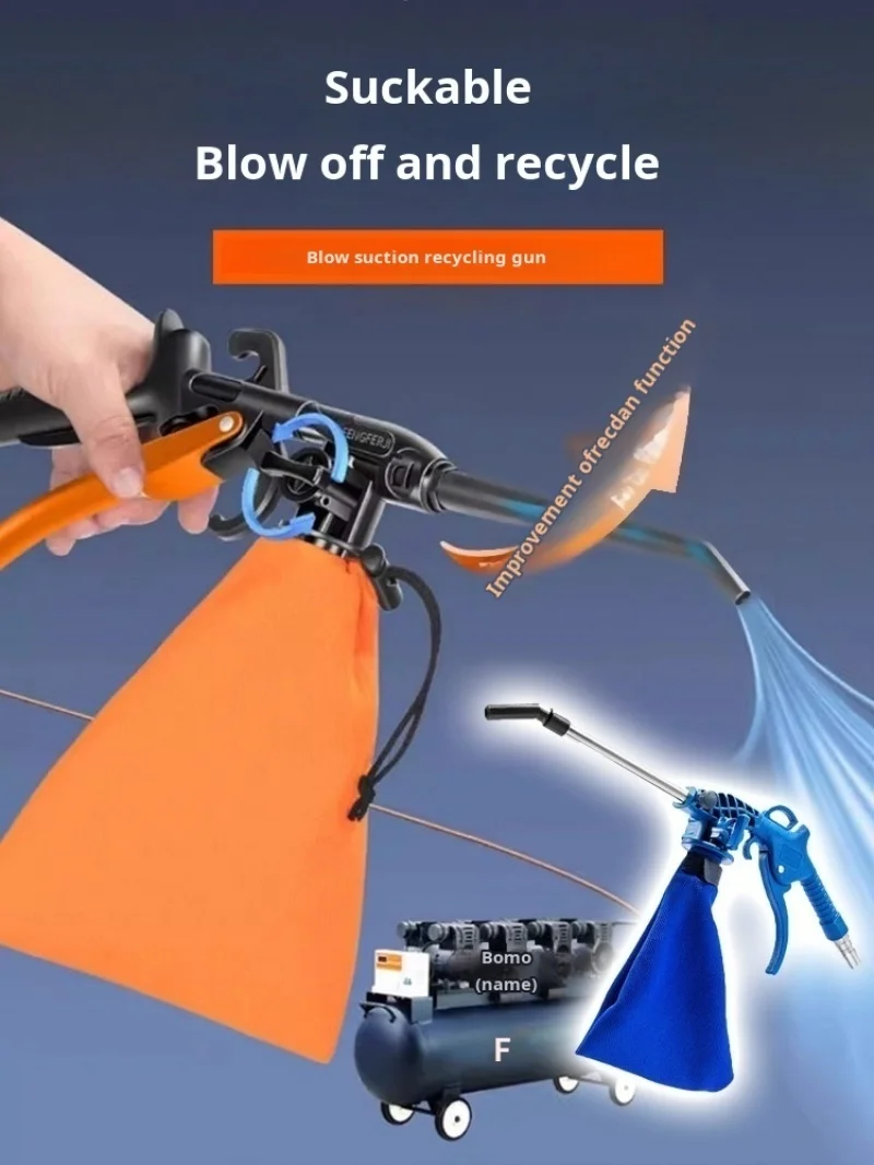 Pneumatic pump gun High pressure metal gun with industrial dusting blowing suction pneumatic gun